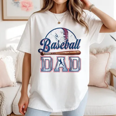 Retro Baseball Dad T-Shirt Gift For Dad Vintage Baseball Dad Game Day T-Shirt Sport Dad Father S Day Gift Baseball Dad Life
