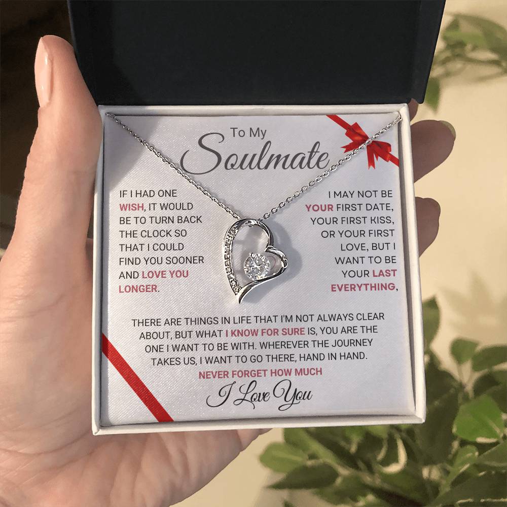 To My Soulmate Forever Love Necklace