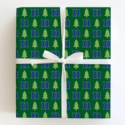Duke Holiday Pines - Gift Wrap for Christmas, Holidays Wrapping Paper, Christmas Wrapping Paper