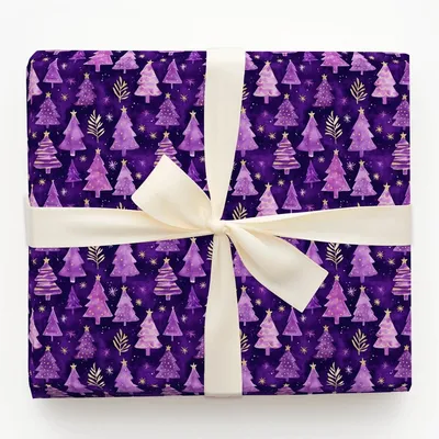 Forest Royal - Gift Wrap for Christmas, Holidays Wrapping Paper, Christmas Wrapping Paper