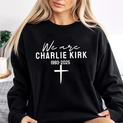 October 14th Red Sweatshirt, We Are C.K Sweatshirt, Freedom Quote Cross Design Sweatshirt, Patriotic Black Sweatshirt For Men And Women, 1993-2025 Memorial
