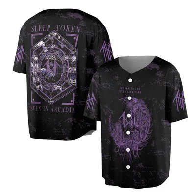 Sleep Token Baseball Jersey Baseball Jersey, 'Even In Arcadia' Graphic, Worship Metal Band Merch, Progressive Music Gift