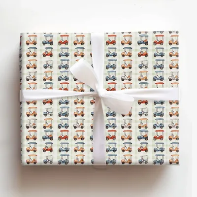In Fairway Fashion - Gift Wrap for Christmas, Holidays Wrapping Paper, Christmas Wrapping Paper