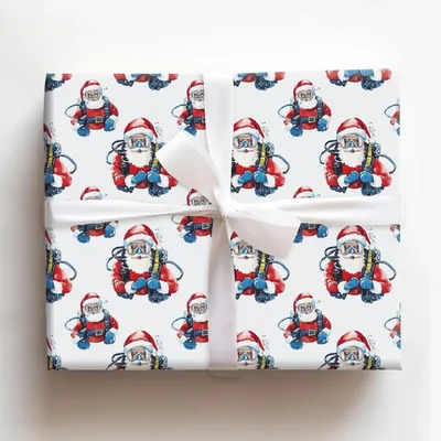 Coral Kris - Gift Wrap for Christmas, Holidays Wrapping Paper, Christmas Wrapping Paper
