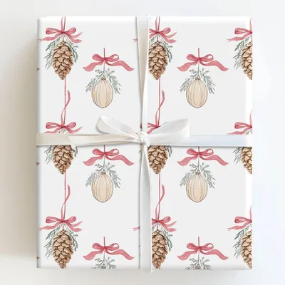 Pine Over Me - Gift Wrap for Christmas, Holidays Wrapping Paper, Christmas Wrapping Paper