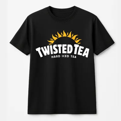 Twisted Tea T-Shirt Hard Iced Tea Logo Graphic,Soft & Cozy Unisex For Men & Women,Casual Streetwear