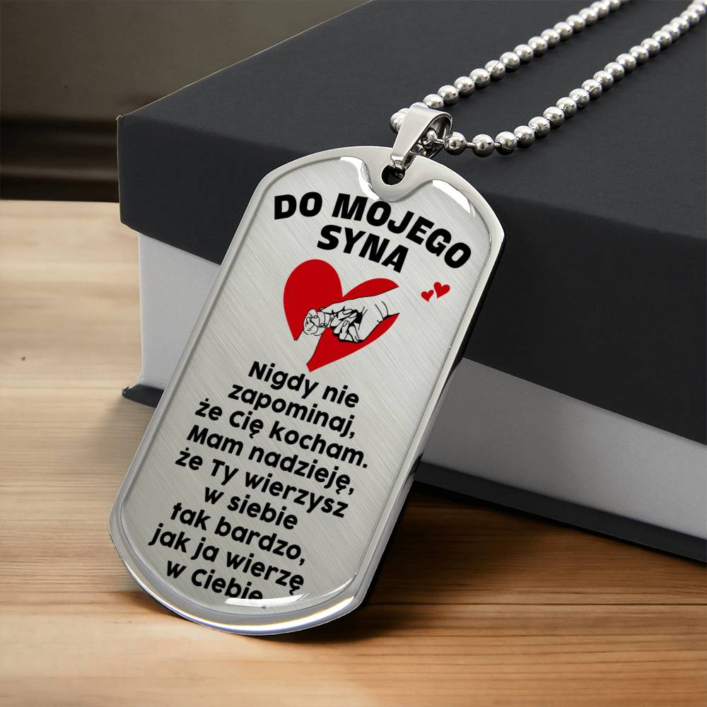 Prezent Dla Syna - Naszyjnik - Army Tag Necklace, Dog Tag