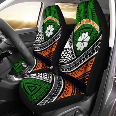 Kwajalein Atoll Tribal Pattern Car Seat Covers