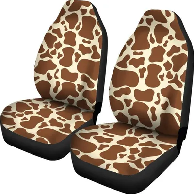 Brown Cow Print Universal Fit Car Seat Covers