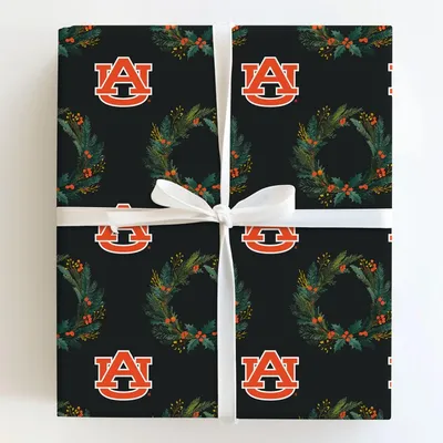 Auburn Wreath - Gift Wrap for Christmas, Holidays Wrapping Paper, Christmas Wrapping Paper