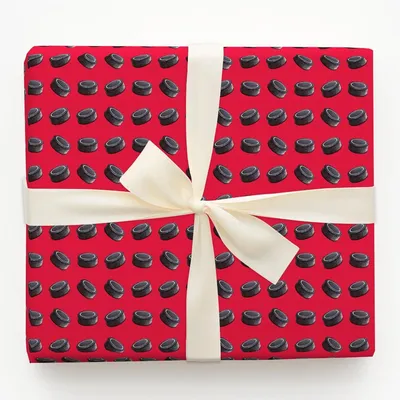 Power Puck - Gift Wrap for Christmas, Holidays Wrapping Paper, Christmas Wrapping Paper
