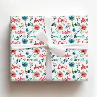 Woman Of Faith - Gift Wrap for Christmas, Holidays Wrapping Paper, Christmas Wrapping Paper