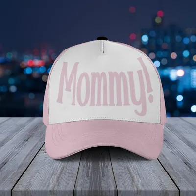 Baseball Cap Mommy Tulip Flyger Pink Petal Template With Ear Cutout Craft Design Baseball Cap