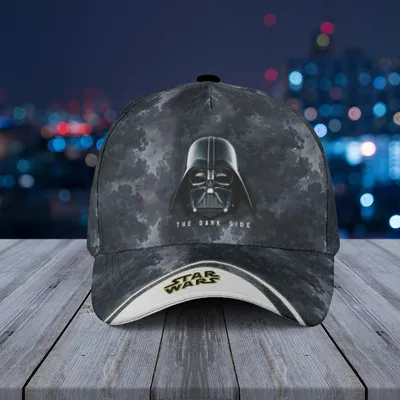 Star Wars Baseball Cap Darth Vader The Dark Side Black Smoky Background Fan Gift Baseball Cap