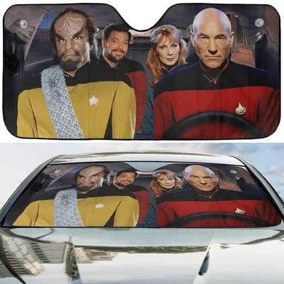 Star Trek The Next Generation Car Sun Shades, Car Accessories, Car Windshield, Car Sunshade