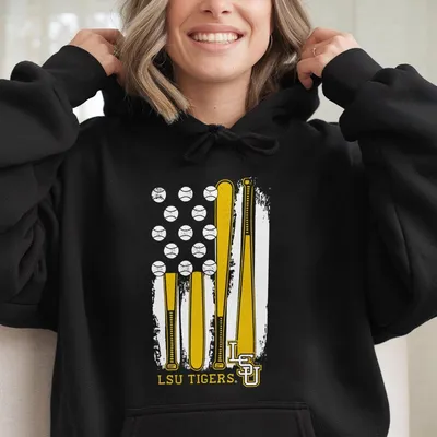 Lsu Tigers Baseball Hoodie,Vintage Baseball Graphic Hoodie,Soft Blend Hoodie,Lsu College Apparel For Men & Women,Baseball Gift For Lsu Fans