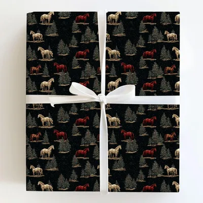 Dashing Through - Gift Wrap for Christmas, Holidays Wrapping Paper, Christmas Wrapping Paper