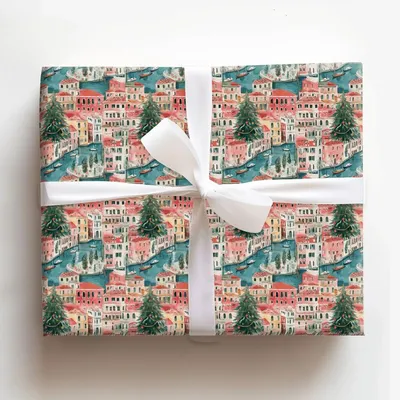 Bridge of Holly - Gift Wrap for Christmas, Holidays Wrapping Paper, Christmas Wrapping Paper