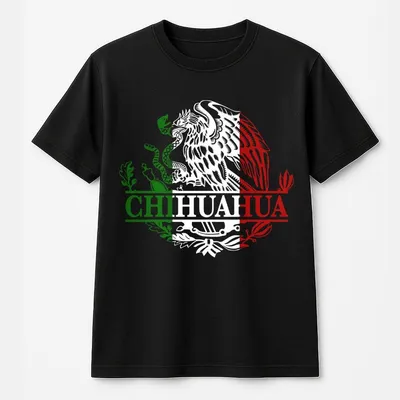 Chihuahua Mexico Eagle Emblem Mexican T-Shirt, For Man, Gift For Him, Mexican T-Shirt