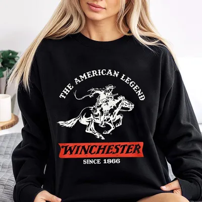 Winchester Cowboy Sweatshirt – The American Legend Since 1866 Outdoor Sweatshirt Patriot Sweatshirt For Men For Women