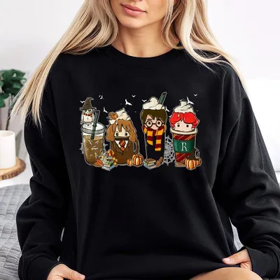Harry Fall Coffee Sweatshirt Sweatshirt Sweatshirt Witch Sweatshirt Wizard Robe Sweatshirt Graphic Sweatshirt Hogwarts Halloween Gift Unisex