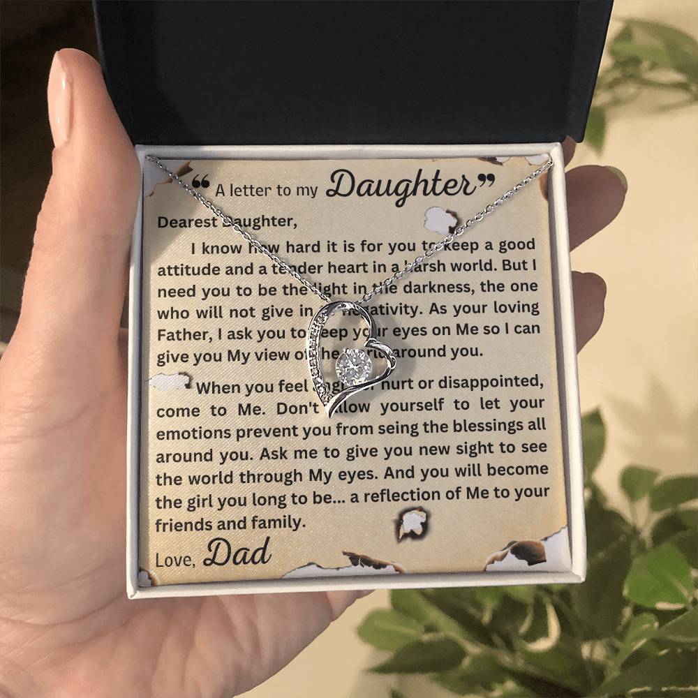 Forever Love Necklace - Letter To Daughter