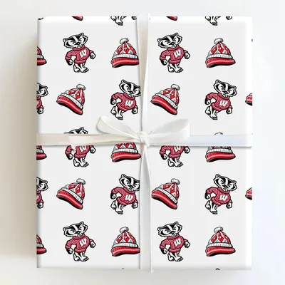Beanie Badger - Gift Wrap for Christmas, Holidays Wrapping Paper, Christmas Wrapping Paper