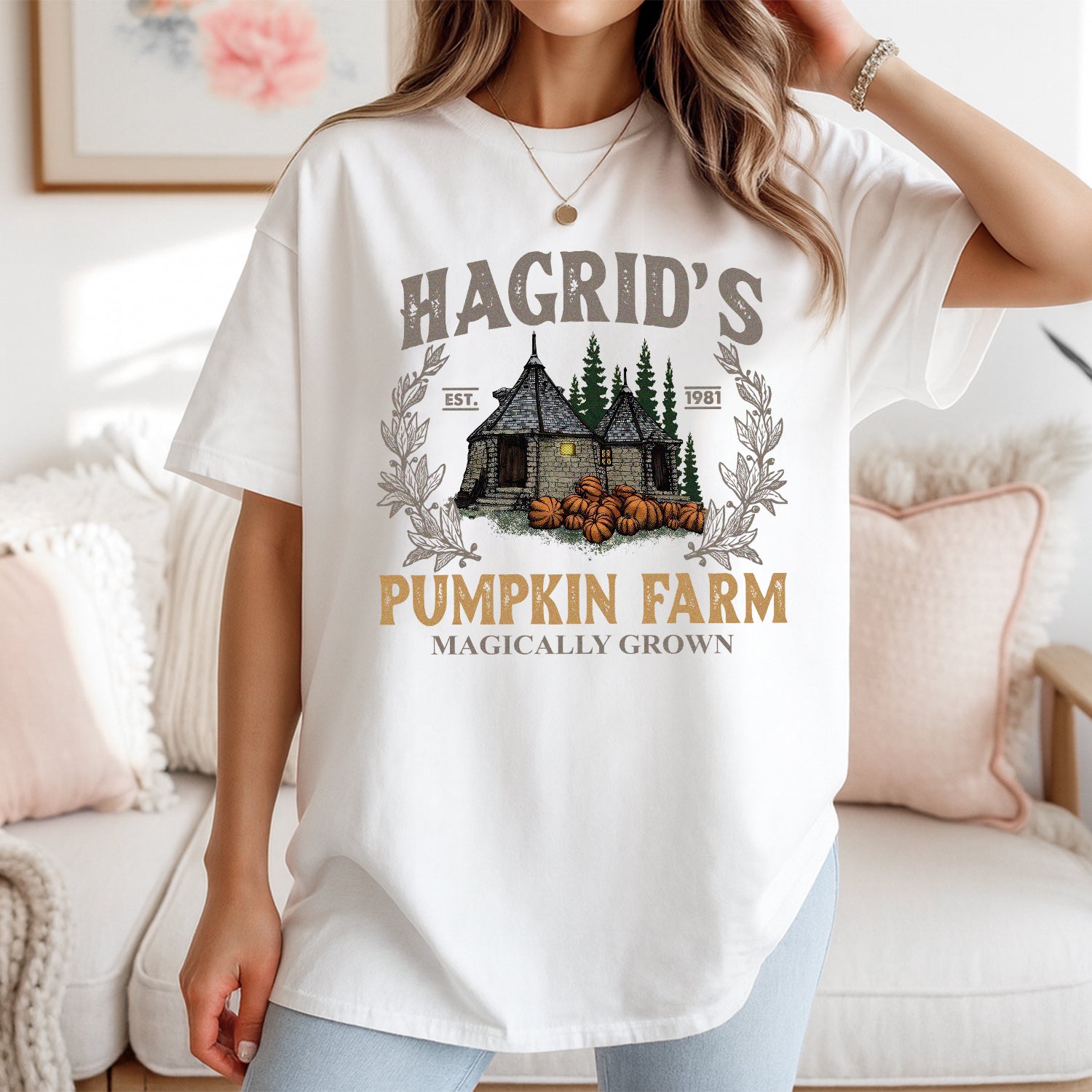 Hagridβs Pumpkin Patch T-Shirt β Magical Halloween Graphic Tee
