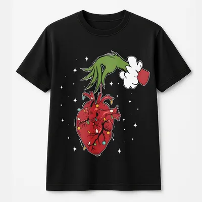 Christmas Cardiac Nurse T-Shirt,Heart Anatomy Christmas,Tachy Christmas Icu Nurse T-Shirt
