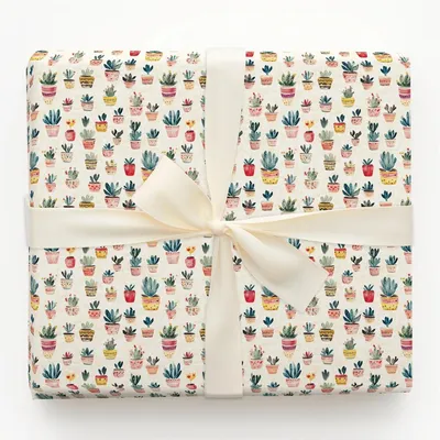 Prickly Pear - Gift Wrap for Christmas, Holidays Wrapping Paper, Christmas Wrapping Paper