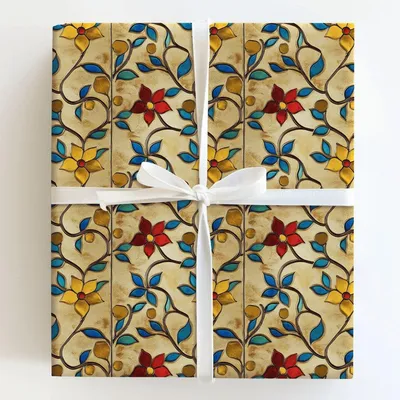 Boutonniere Jewel - Gift Wrap for Christmas, Holidays Wrapping Paper, Christmas Wrapping Paper