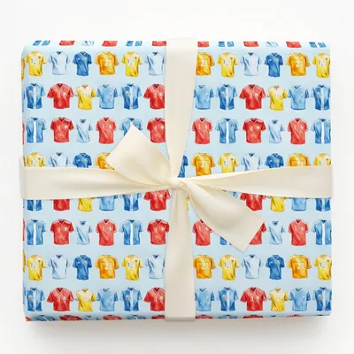 Blue Field - Gift Wrap for Christmas, Holidays Wrapping Paper, Christmas Wrapping Paper
