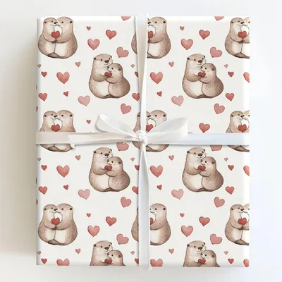 Let's Hold Hands - Gift Wrap for Christmas, Holidays Wrapping Paper, Christmas Wrapping Paper