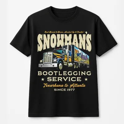 Snowman S Bootlegging Service T-Shirt T-Shirt T-Shirt Smokey The Bandit T-Shirt Unisex T-Shirt