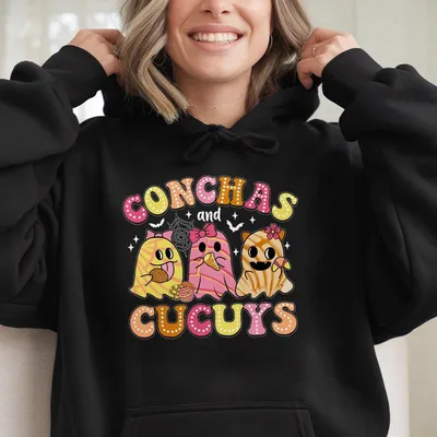 Coquette Mexican Ghost Halloween Hoodie Cute And Spooky Iron On Hoodie Halloween Gifts Espooky Vibes Hoodie