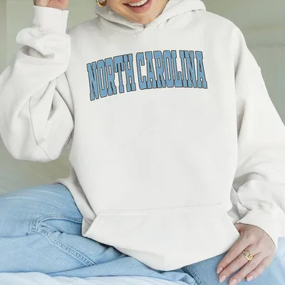 Gildan Hoodie North Carolina Unisex Distressed Varsity College Classic Cotton Hoodie
