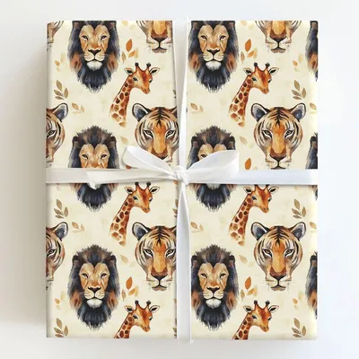 Time to Get Wild - Gift Wrap for Christmas, Holidays Wrapping Paper, Christmas Wrapping Paper