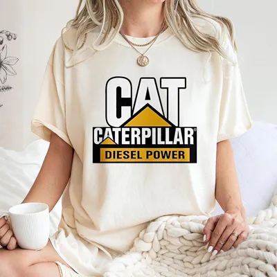 Caterpillar Cat T-Shirt, Heavy Equipment Operator T-Shirt, Classic Tractor Workwear, Soft Casual T-Shirt, Gift For Him