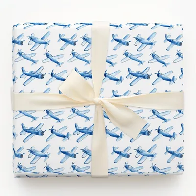 Pilot Paradise - Gift Wrap for Christmas, Holidays Wrapping Paper, Christmas Wrapping Paper