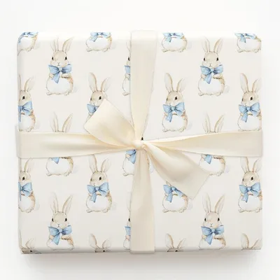 Dapper and Hoppin - Gift Wrap for Christmas, Holidays Wrapping Paper, Christmas Wrapping Paper