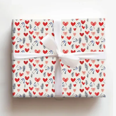 Tammy's Heart - Gift Wrap for Christmas, Holidays Wrapping Paper, Christmas Wrapping Paper