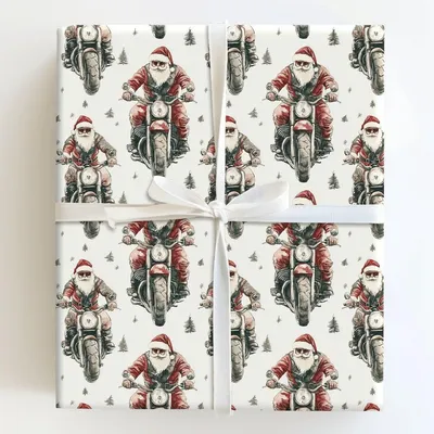 Born to Sleigh - Gift Wrap for Christmas, Holidays Wrapping Paper, Christmas Wrapping Paper