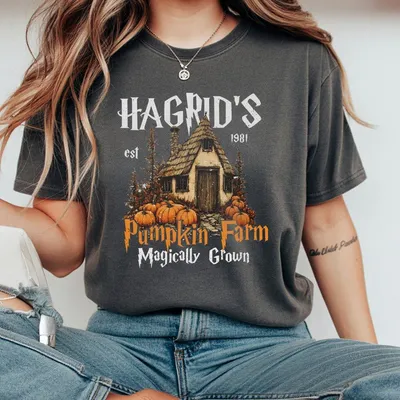 Hagrid'S Pumpkin Patch T-Shirt For 2025 Halloween Fall Cozy Thanksgiving Unisex
