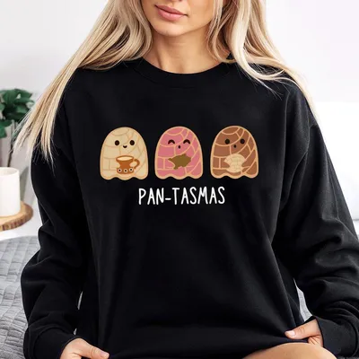 Funny Pantasmas Ghost Pan Dulce Sweatshirt Cute Ghost Conchas Sweatshirt Latina Sweatshirt Mexican Halloween Sweatshirt Halloween Sweatshirt