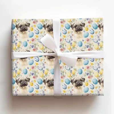 Easter Eggs with the Fawn - Gift Wrap for Christmas, Holidays Wrapping Paper, Christmas Wrapping Paper