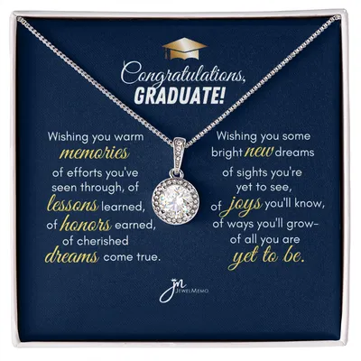 Alluring Beauty Graduation Necklace - Bright New Dreams Gifts, Necklace Daughter, Graduation Necklace Gift, Graduation Gift, Graduation Necklace, Graduation Gift For Her, Birthday, Grown Up Daughter