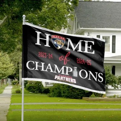 Horizontal House Flag Florida Panthers Champions - Nhl Hockey Stanley Cup Fan Banner Horizontal House Flag