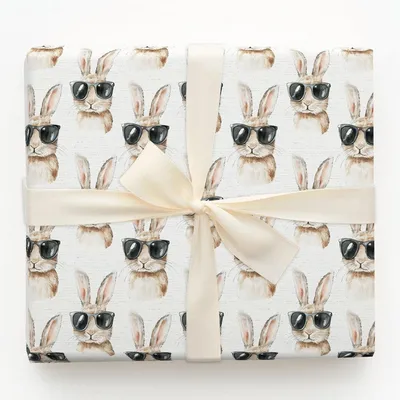 Hoppy Go Lucky - Gift Wrap for Christmas, Holidays Wrapping Paper, Christmas Wrapping Paper