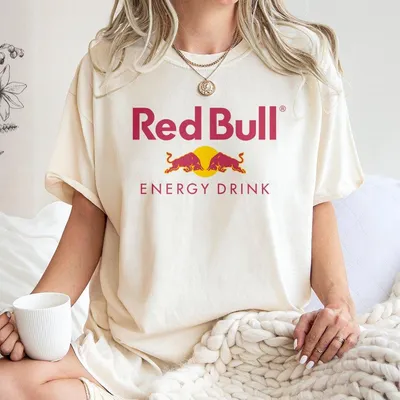 Red Bull T-Shirt Trendy Streetwear With Red Bull Logo Casual Sportswear Gift For Him