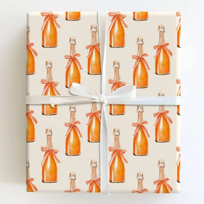 Bellini Bliss - Gift Wrap for Christmas, Holidays Wrapping Paper, Christmas Wrapping Paper